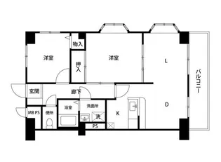 カーディナンス永山【4階】の間取り
