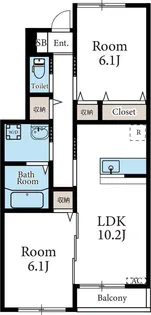 クレストI【1階】の間取り