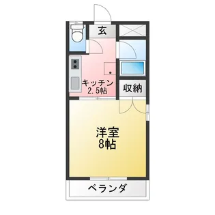 アパートメント北深志【3階】の間取り