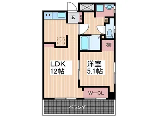 ライブオーク幟町【2階】の間取り