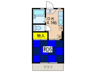 カ-ザガルバ-ド【1階】の間取り