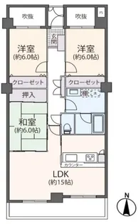 コートハウス千歳船橋【7階】の間取り