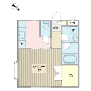 ラ・カンシェール【1階】の間取り