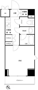 ルーブル三田【7階】の間取り