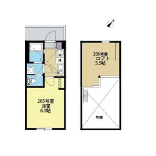 ソラーレ横浜反町【2階】の間取り