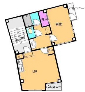 富士ストアービル【2階】の間取り