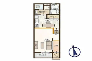 フォレスターナ【1階】の間取り