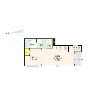 ハーモニーテラス福住町IV【1階】の間取り