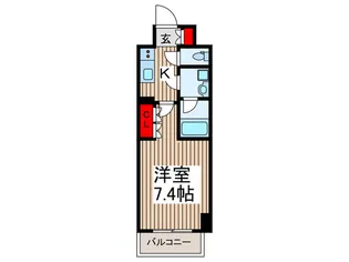 オープンブルーム川口【2階】の間取り