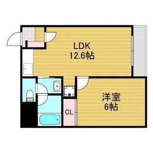 ハイツ小松【2階】の間取り