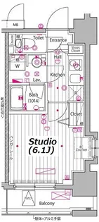 ガーラ・プレシャス川崎【5階】の間取り