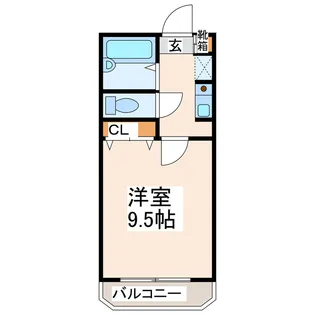 鳥越マンション【1階】の間取り