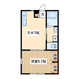 クレスト2【2階】の間取り