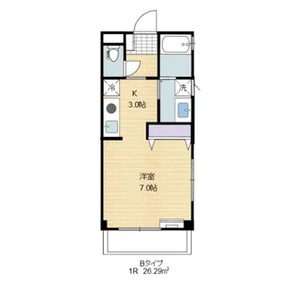 メゾンドルージュバレ【2階】の間取り