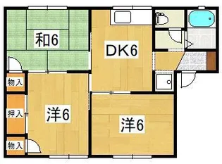 シャトレー森戸【2階】の間取り