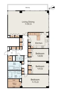 オリオールガーデンズ(AUREOLE GARDENS)【2階】の間取り