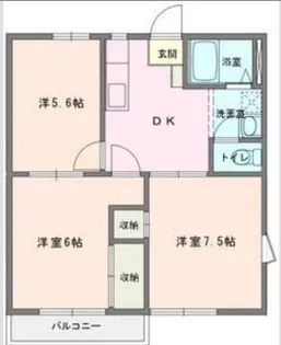 サニータウンA【2階】の間取り