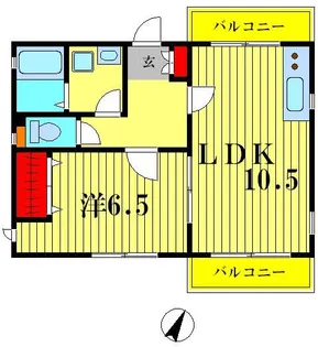 YBブライトンヒルズ【3階】の間取り