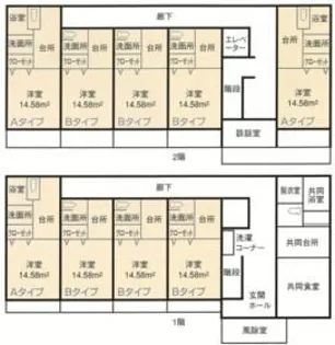 湧泉荘(ゆうせんそう)【2階】の間取り