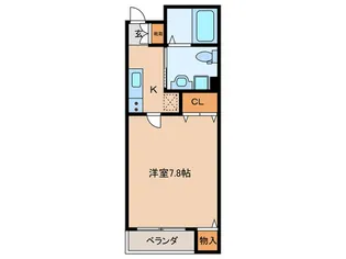 ベリーウェル都島II【3階】の間取り