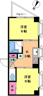 関島マンション【3階】の間取り