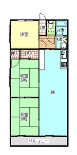 コーポビトー【3階】の間取り