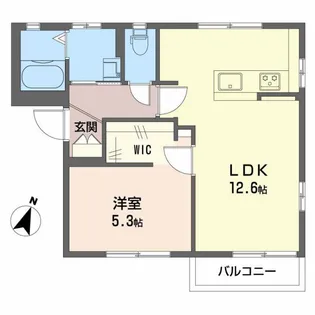 フレグランスフジサワ A【2階】の間取り
