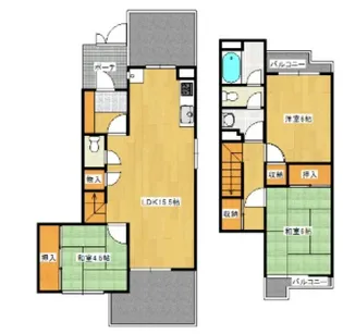 鈴が峰第2住宅16号棟の間取り