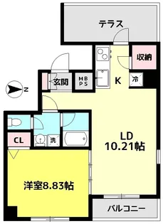 レーベングランツ【1階】の間取り