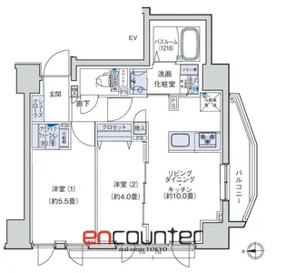 オーキッドレジデンス三ノ輪【6階】の間取り
