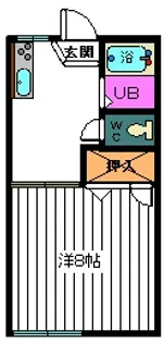 SARAコーポ【1階】の間取り