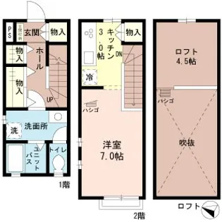 Hill’s彩【1階】の間取り