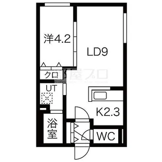 Terre de nord(テールドノール)【3階】の間取り
