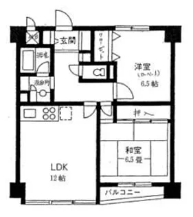 ローズマンション五日市【1階】の間取り