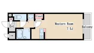 トーカンマンション須磨月見山【1階】の間取り