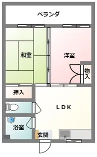リバービュー赤畑A棟【4階】の間取り