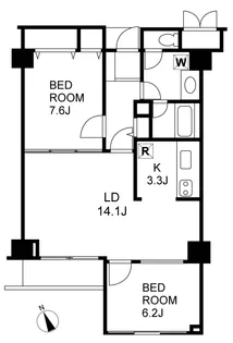 ドミール南青山【2階】の間取り