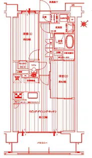 サンクレイドル東神奈川【10階】の間取り