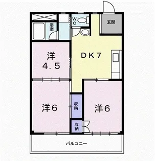 ソシアル弥栄【2階】の間取り