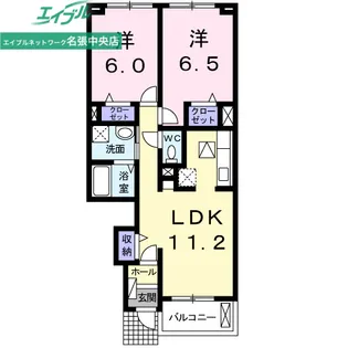 サニースクエア【1階】の間取り