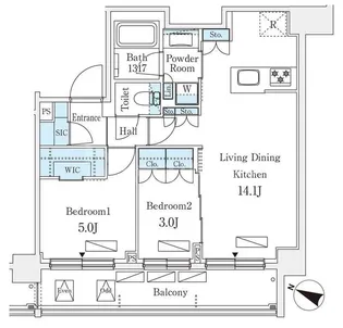 シーズンフラッツ町屋【2階】の間取り