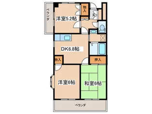 シカシン75ビル【6階】の間取り