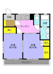 グランデュール武蔵野【1階】の間取り