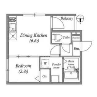 スカイイオリ【2階】の間取り