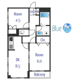 青山コーポA【3階】の間取り