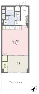 秀和高輪レジデンス【1階】の間取り