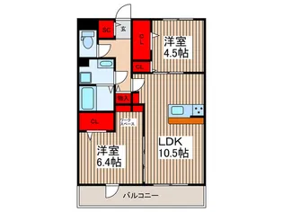 エース美園第一ビル【3階】の間取り