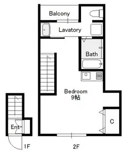 soLis翠町【2階】の間取り