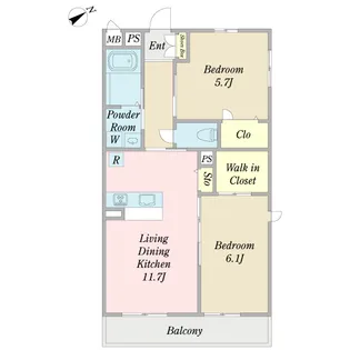 ベロッジオ【2階】の間取り