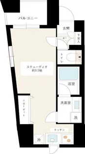 カスタリア新宿御苑【4階】の間取り